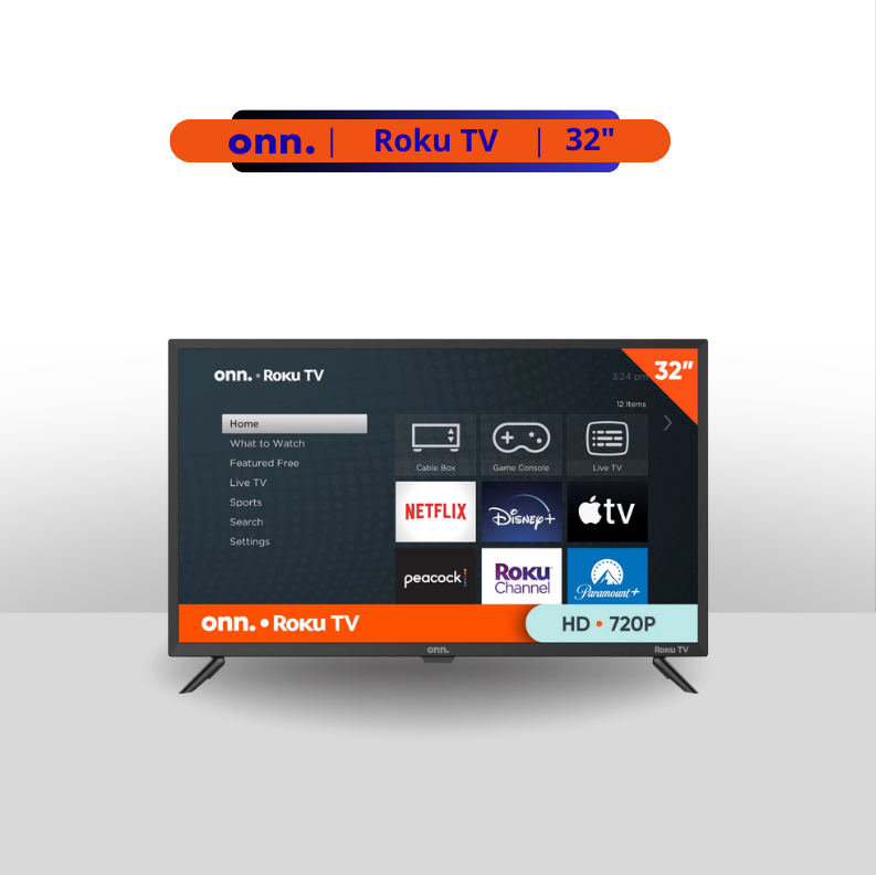 onn.™ - 32" LED HD Roku Smart TV