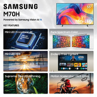 Samsung 55-inch M70HB Mini LED 4K Smart TV 2026 — angle 2