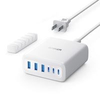 Anker 112W Desktop Charger - 6-Port USB-C/USB-A