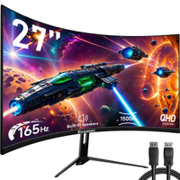 XGAMING 27" QHD Curved Gaming Monitor — 165Hz, 1ms Response