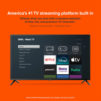 onn. 50" 4K UHD Roku Smart TV