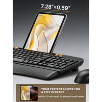 GADGEX Wireless Keyboard & Mouse Combo - Ergonomic