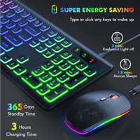 Wagpak Wireless Keyboard & Mouse Combo - RGB