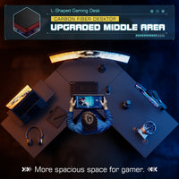 Homall L-Shaped Gaming Desk 51" with Monitor Stand