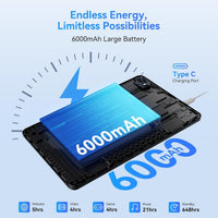 T80 10.5" 2-in-1 Tablet — 18GB RAM + 128GB, Gemini AI, Android 15