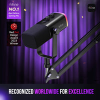 FIFINE AM8 Streaming Mic Kit - USB/XLR with Boom Arm