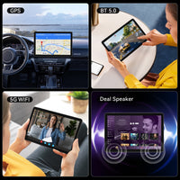 T80 10.1" 2-in-1 Android 15 Tablet — 16GB RAM + 256GB, Keyboard & Stylus