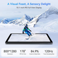 T80 10.5" 2-in-1 Tablet — 18GB RAM + 128GB, Gemini AI, Android 15