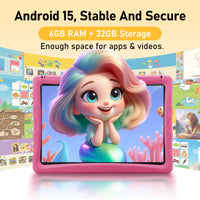 Doundy Kids Tablet 10.1" — 6GB RAM + 64GB, Pink Edition