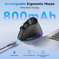 AOC Ergonomic Vertical Mouse - Wireless RGB