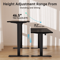 CHITOOMA Electric Standing Desk 55x24 with 4 Memory Presets