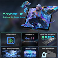DOOGEE U11 11" Tablet — 16GB RAM + 128GB, Metal Body, Android 13