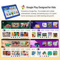 Doundy Kids Tablet 10.1" — 6GB RAM + 64GB, Blue Edition