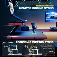 Homall L-Shaped Gaming Desk 51" with Monitor Stand