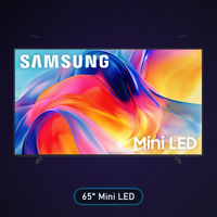 Samsung 65-inch M70HB Mini LED 4K Smart TV 2026 premium rectangular hero on dark gradient