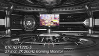 KTC 27 inch QHD 200Hz Fast IPS HDR400 gaming monitor product demo video